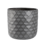 VASO PYRAMID TONDO ANTRACITE M 